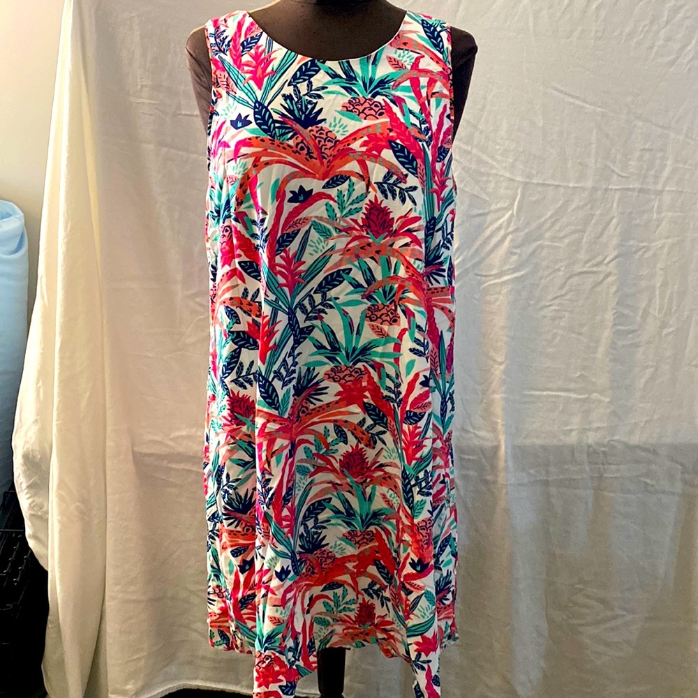 NWT Hatley Meghan Dress - Pineapple Smoothie Print Size Large
